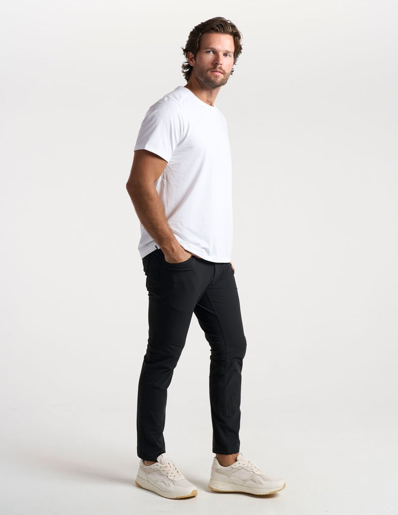 Ghøst 5-Pocket Tech Pants - Black - Slim Fit (The Buzzed Gravity)
