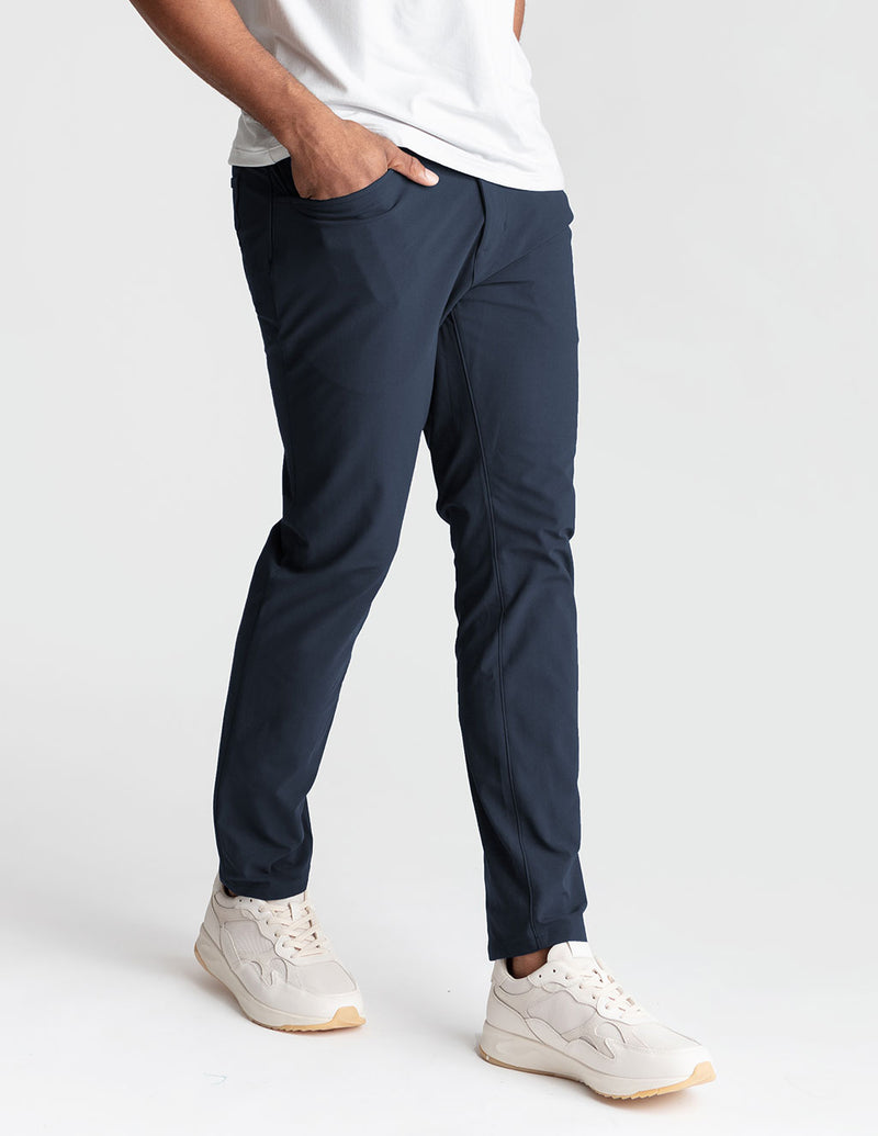 Ghøst 5-Pocket Tech Pants - Navy - Slim Fit (The Apollowned)