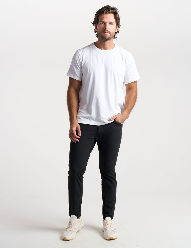 Ghøst 5-Pocket Tech Pants - Black - Slim Fit (The Buzzed Gravity)