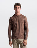 SuperSoft Hoodie - Brown Heather (The Clubhouse Coffee)