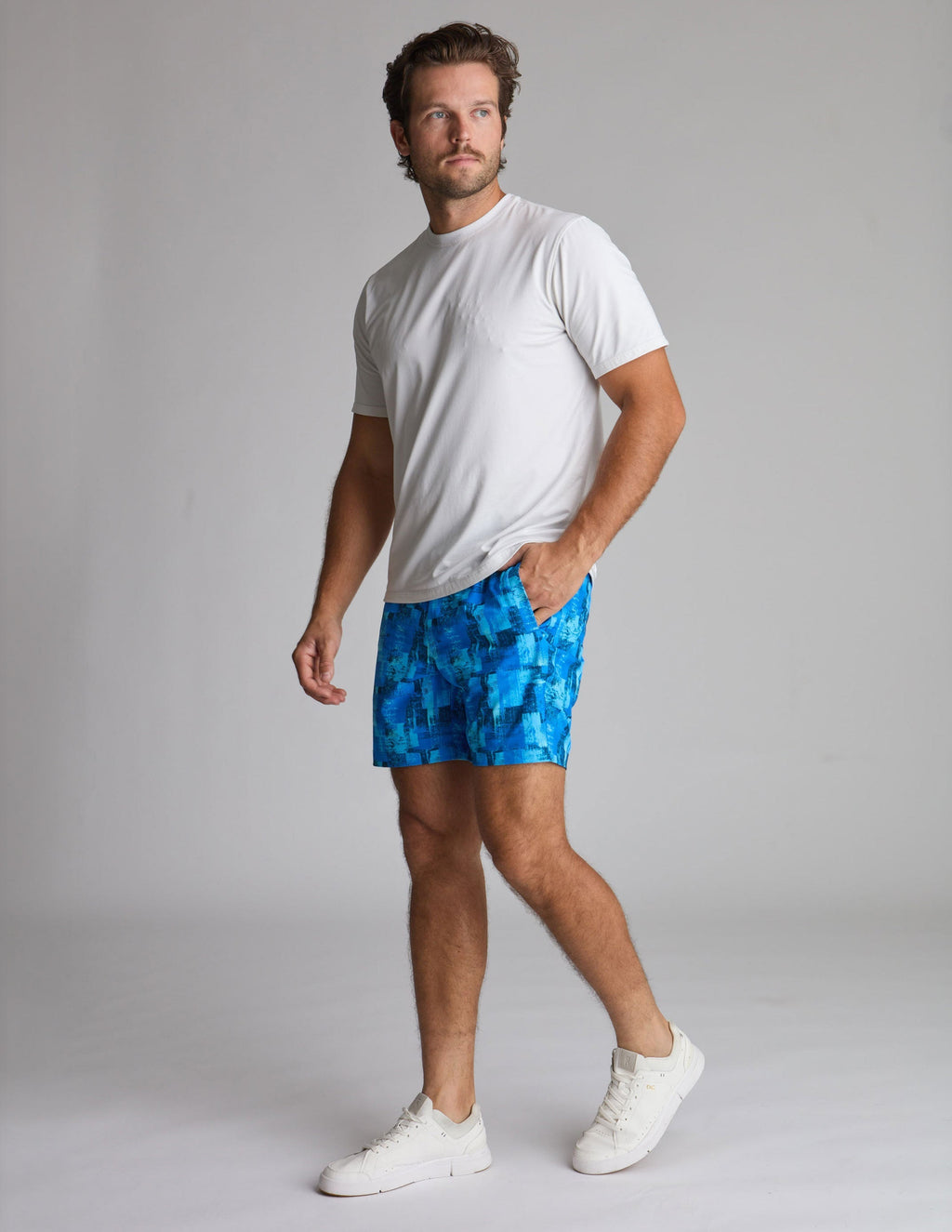 Gym Shorts - Blue-casso (The Deep Thoughts)